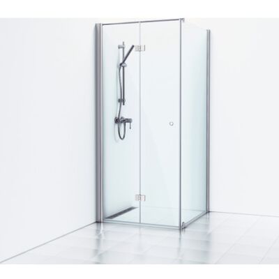 Svedbergs Skoga Brusehjørne, 99x92 Cm, Dør Og Væg, Klart Glas, Blank Aluminium Profil Svedbergs Skoga Brusehjørne, 99x92 Cm, Dør Og Væg, Klart Glas, Blank Aluminium Profil