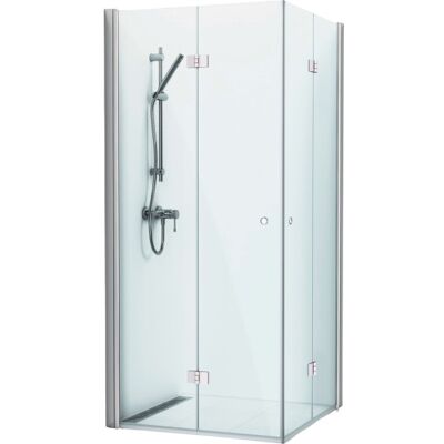 Svedbergs Skoga Brusehjørne, 69x89 Cm, Klart Glas, Blank Aluminium Profil Svedbergs Skoga Brusehjørne, 69x89 Cm, Klart Glas, Blank Aluminium Profil
