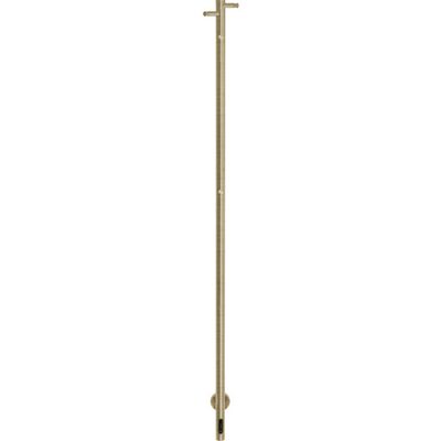 Kriss Trading Single Håndklædetørrer, El, 3,2x148 Cm, Børstet Messing Kriss Trading Single Håndklædetørrer, El, 3,2x148 Cm, Børstet Messing