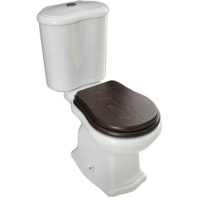 Lavabo Contea Retro Gulvstående Toilet, Sc-Sæde Valnød, S-Lås Lavabo Contea Retro Gulvstående Toilet, Sc-Sæde Valnød, S-Lås