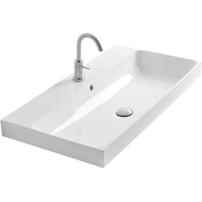 Lavabo Håndvask, 80x45 Cm, Hvid Lavabo Håndvask, 80x45 Cm, Hvid