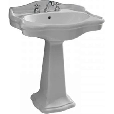 Lavabo Contea Retro Håndvask, 72x56 Cm, Hvid Lavabo Contea Retro Håndvask, 72x56 Cm, Hvid