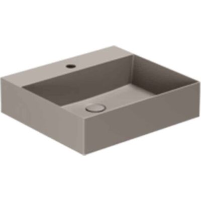 Lavabo Elegance Sq 50 Håndvask, 50x45 Cm, Mat Brun Lavabo Elegance Sq 50 Håndvask, 50x45 Cm, Mat Brun