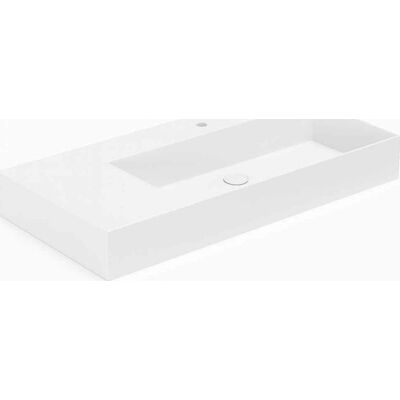Lavabo Elegance Sq 102 L Håndvask, 102x40 Cm, Hvid Lavabo Elegance Sq 102 L Håndvask, 102x40 Cm, Hvid