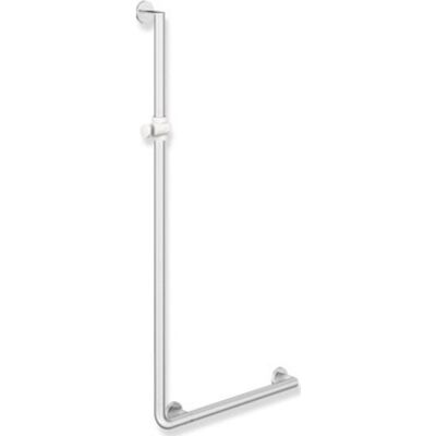 Hewi 900 L Støttegreb/brusestang, 45x125 Cm, Højre, Satin/hvid Hewi 900 L Støttegreb/brusestang, 45x125 Cm, Højre, Satin/hvid