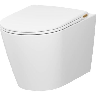 Pressalit Trend Style D2 Væghængt Toilet, Uden Skyllekant, Hvid/mat Hvid Pressalit Trend Style D2 Væghængt Toilet, Uden Skyllekant, Hvid/mat Hvid