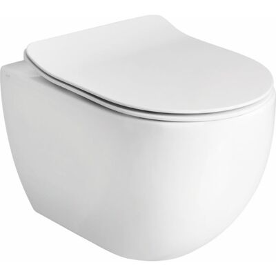 Lavabo Glomp Mini Væghængt Toilet, Uden Skyllekant, Hvid Lavabo Glomp Mini Væghængt Toilet, Uden Skyllekant, Hvid