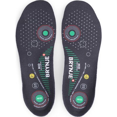 Brynje Ultimate Footfit+ Indlægssål Medium, Sort, 44-45 Brynje Ultimate Footfit+ Indlægssål Medium, Sort, 44-45