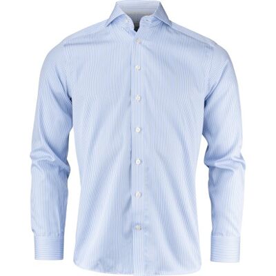 J. Harvest & Frost Twill Yellow Bow 50 Slim Fit Skjorte, Sky Blue/stripe, Xl J. Harvest & Frost Twill Yellow Bow 50 Slim Fit Skjorte, Sky Blue/stripe, Xl