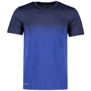 Geyser Sømløs Stribet T-Shirt, G21024, Navy Melange, Str. Xs