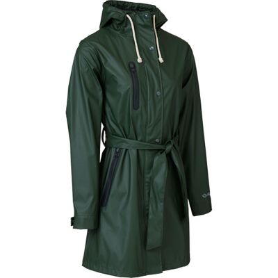 ELKA Rainwear Elka Recycled Pu Dame Regnfrakke, Oliven, L ELKA Rainwear Elka Recycled Pu Dame Regnfrakke, Oliven, L