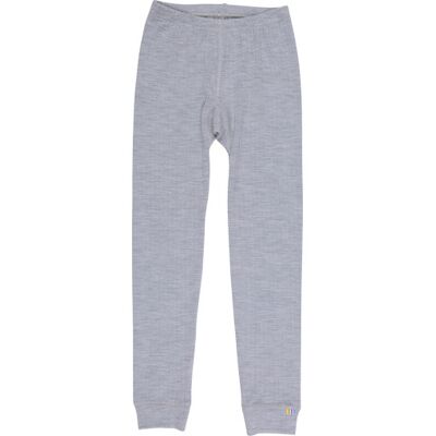 Joha Børne Leggings Med Merinould, Grå melange, 140 Joha Børne Leggings Med Merinould, Grå melange, 140