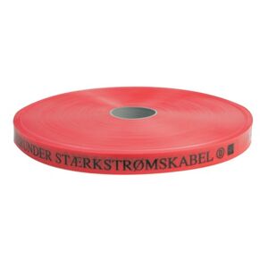 Letbæk Plast Markeringsbånd 25 X 0,3 Mm I Rød