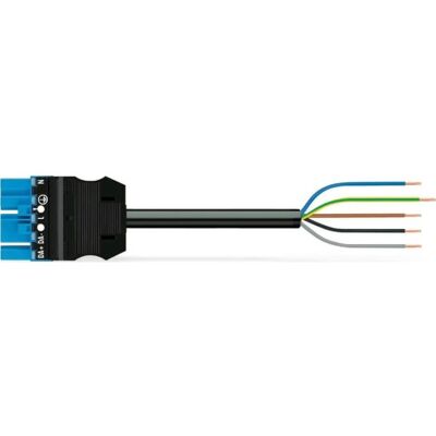 Wago Tilslutningskabel Cca Han/fri 5-P Hun/fri 5m 5g1,50mm² Blå Kodn.I Wago Tilslutningskabel Cca Han/fri 5-P Hun/fri 5m 5g1,50mm² Blå Kodn.I