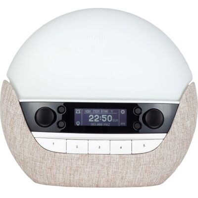 LUMIE 700 FM - Vækkeur med solopgangssimulering, Bluetooth, USB, 20+ melodier LUMIE 700 FM - Vækkeur med solopgangssimulering, Bluetooth, USB, 20+ melodier
