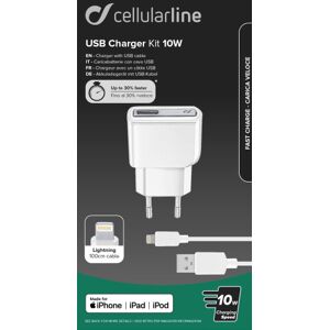 Andet Cellularline 230v Lightning Lader Til Iphone Og Ipad