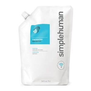 Simplehuman Flydende Sæbe, Refill Pose, 1 L, Uden Duft