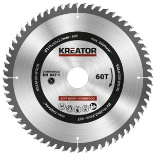 Kreator Rundsavsklinge Med 60 Tænder, Ø210 Mm