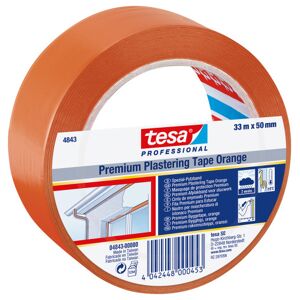 Tesa 6 Stk Byggetape, Orange, 50 Mm X 33 M