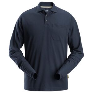 Snickers Poloshirt 2608, Med Lange Ærmer, Navy, Str. Xl