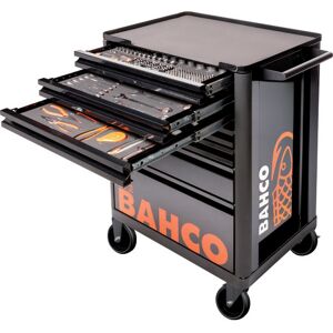 Bahco E72 26" Værkstedsvogn, Sort, Med 7 Skuffer Og 216 Værktøjsdele Bahco E72 26" Værkstedsvogn, Sort, Med 7 Skuffer Og 216 Værktøjsdele