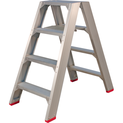 Little Jumbo 4741000204 Dobbelt Stige - Aluminium - 2 X 4 Trin - Maks. Arbejds Højde 2,95 m Little Jumbo 4741000204 Dobbelt Stige - Aluminium - 2 X 4 Trin - Maks. Arbejds Højde 2,95 m