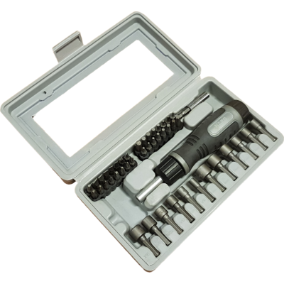 Hero Tools Mini Topnøgle 1/4" & Bitssæt - 46 Dele Hero Tools Mini Topnøgle 1/4" & Bitssæt - 46 Dele