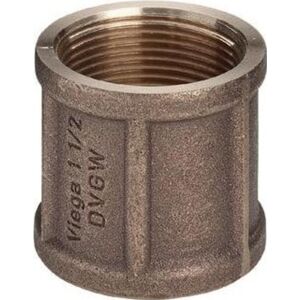 Viega Rørforbindelse - 1 1/2 tommer Bronze, Lige, Systemforbundet Viega Rørforbindelse - 1 1/2 tommer Bronze, Lige, Systemforbundet