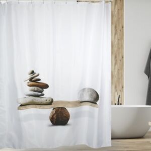 MSV Hvid Polyester Bruseforhæng - 180x200cm - Bruseforhæng MSV Hvid Polyester Bruseforhæng - 180x200cm - Bruseforhæng