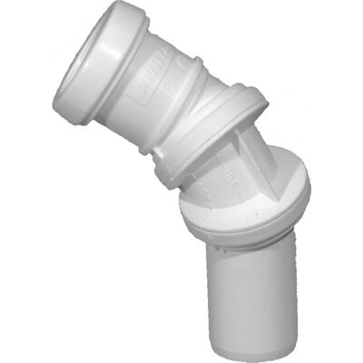 PURUS - Jotiflex 40mm bøjning - Hvid - 40mm - Fitting PURUS - Jotiflex 40mm bøjning - Hvid - 40mm - Fitting