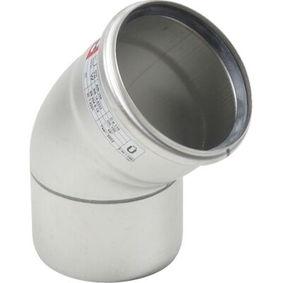 Ø 110 Mm X 45° Bøjning Syrefast Aisi316l/en1.4404 Blücher Ø 110 Mm X 45° Bøjning Syrefast Aisi316l/en1.4404 Blücher