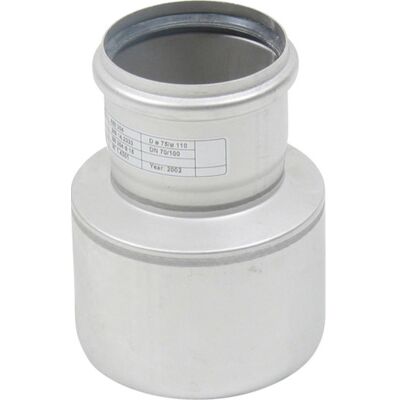 110 X 75 Mm Reduktion Rustfri Aisi304/en1.4301 Blücher 110 X 75 Mm Reduktion Rustfri Aisi304/en1.4301 Blücher