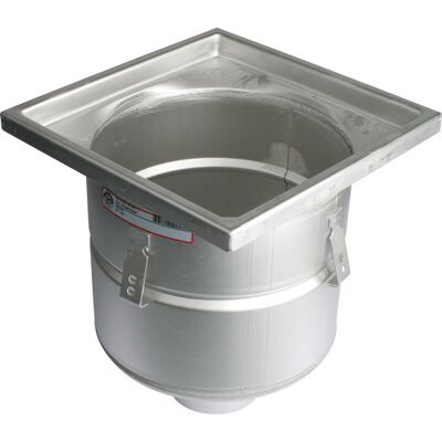 Blücher Industriafløb-Gulv: Beton/fliser-Ramme: 300x300mm-Udløb: Ø110mm Blücher Industriafløb-Gulv: Beton/fliser-Ramme: 300x300mm-Udløb: Ø110mm