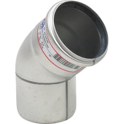 Ø 82 Mm X 45° Bøjning Syrefast Aisi316l/en1.4404 Blücher Ø 82 Mm X 45° Bøjning Syrefast Aisi316l/en1.4404 Blücher
