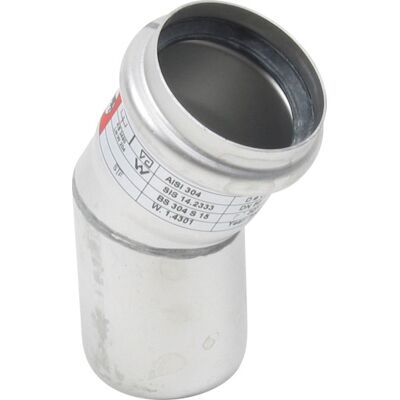Blücher Rørbøjning - 30° 50mm - AISI 316L - Korrosionsbestandig Blücher Rørbøjning - 30° 50mm - AISI 316L - Korrosionsbestandig