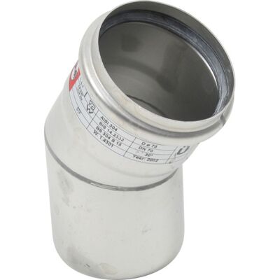 Ø 75 Mm X 30° Bøjning Syrefast Aisi316l/en1.4404 Blücher Ø 75 Mm X 30° Bøjning Syrefast Aisi316l/en1.4404 Blücher