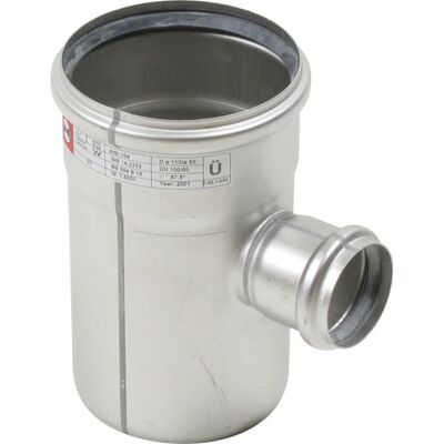 Ø 110 X 50 Mm X 87,5° Grenrør Syrefast Aisi316l/en1.4404 Blücher Ø 110 X 50 Mm X 87,5° Grenrør Syrefast Aisi316l/en1.4404 Blücher