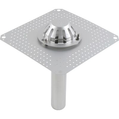 Blücher Tagafløb Til Selvfald-Tag: Tagpap-Flange: 400x400mm-Udløb: Ø75mm Blücher Tagafløb Til Selvfald-Tag: Tagpap-Flange: 400x400mm-Udløb: Ø75mm