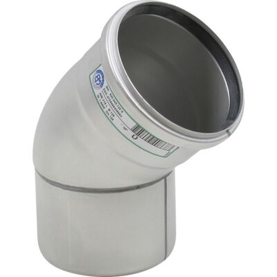 Ø 125 Mm X 45° Bøjning Syrefast Aisi316l/en1.4404 Blücher Ø 125 Mm X 45° Bøjning Syrefast Aisi316l/en1.4404 Blücher