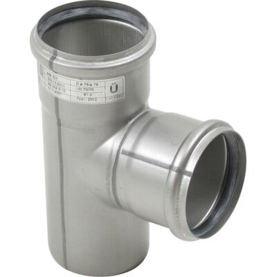 Ø 75 X 75 Mm X 87,5° Grenrør Syrefast Aisi316l/en1.4404 Blücher Ø 75 X 75 Mm X 87,5° Grenrør Syrefast Aisi316l/en1.4404 Blücher