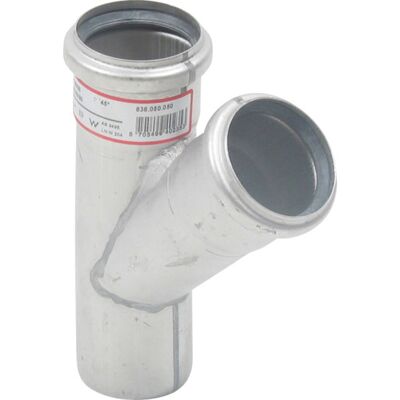 50 X 50 Mm X 45° Grenrør Syrefast Aisi316l/en1.4404 Blücher 50 X 50 Mm X 45° Grenrør Syrefast Aisi316l/en1.4404 Blücher