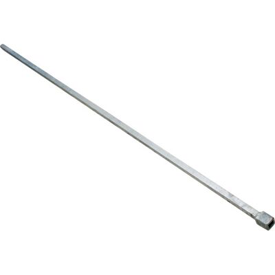 16 Mm X 1300 Mm Spindel, Firkant Stål Med 16 Mm. Hul 16 Mm X 1300 Mm Spindel, Firkant Stål Med 16 Mm. Hul