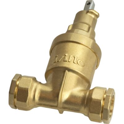 Isiflo 40 Mm Messing Ventil Med Trækfaste Skruekoblinger, Pn16 Isiflo 40 Mm Messing Ventil Med Trækfaste Skruekoblinger, Pn16