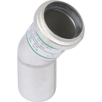 Ø 40 Mm X 30° Bøjning Rustfri Aisi304/en1.4301 Blücher Ø 40 Mm X 30° Bøjning Rustfri Aisi304/en1.4301 Blücher