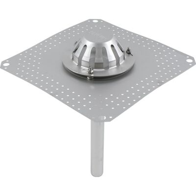 Blücher Tagafløb Til Vakuum-Tag: Tagpap-Flange: 400x400mm-Udløb: Ø40mm Blücher Tagafløb Til Vakuum-Tag: Tagpap-Flange: 400x400mm-Udløb: Ø40mm
