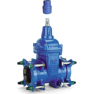 Avk 225 Mm Ventil Med Supa Plus™ Trækfaste Koblingsender Til Pe- Og Pvc, Pn16 Avk 225 Mm Ventil Med Supa Plus™ Trækfaste Koblingsender Til Pe- Og Pvc, Pn16