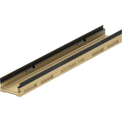 Aco V100g 1000 X 100 Mm Rende Med Støbejernskarm, U/udløb/rist Aco V100g 1000 X 100 Mm Rende Med Støbejernskarm, U/udløb/rist