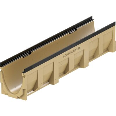 Aco V150g 1000 Mm Rende 10.0 Med Støbejernskarm, Uden Udløb/rist Aco V150g 1000 Mm Rende 10.0 Med Støbejernskarm, Uden Udløb/rist
