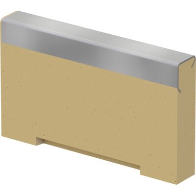 Aco V100s Lukket Endevæg T/v100s 60 Mm Render M/galv. Karm Aco V100s Lukket Endevæg T/v100s 60 Mm Render M/galv. Karm
