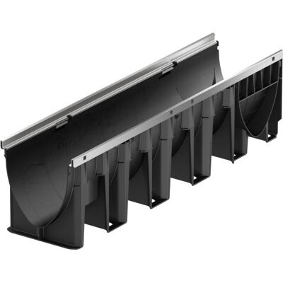Aco V200ps 1000 X 265 Mm Rende U/rist/studs, M/galvaniseret Karm Aco V200ps 1000 X 265 Mm Rende U/rist/studs, M/galvaniseret Karm